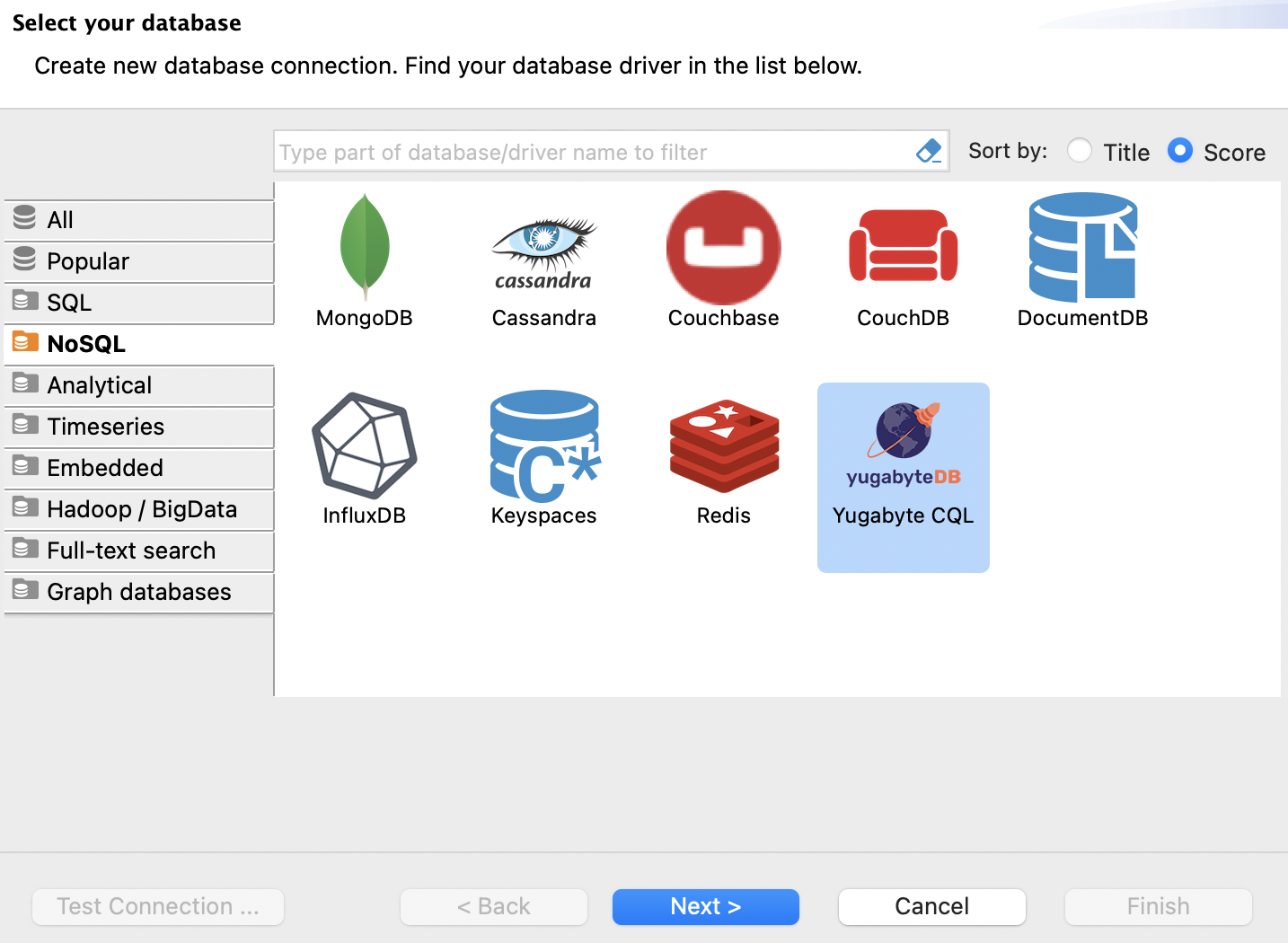 DBeaver Select Database