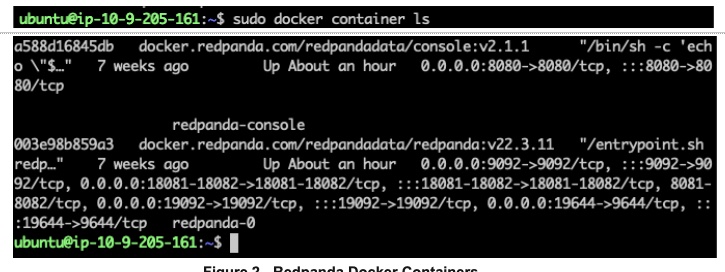 Redpanda Docker Containers